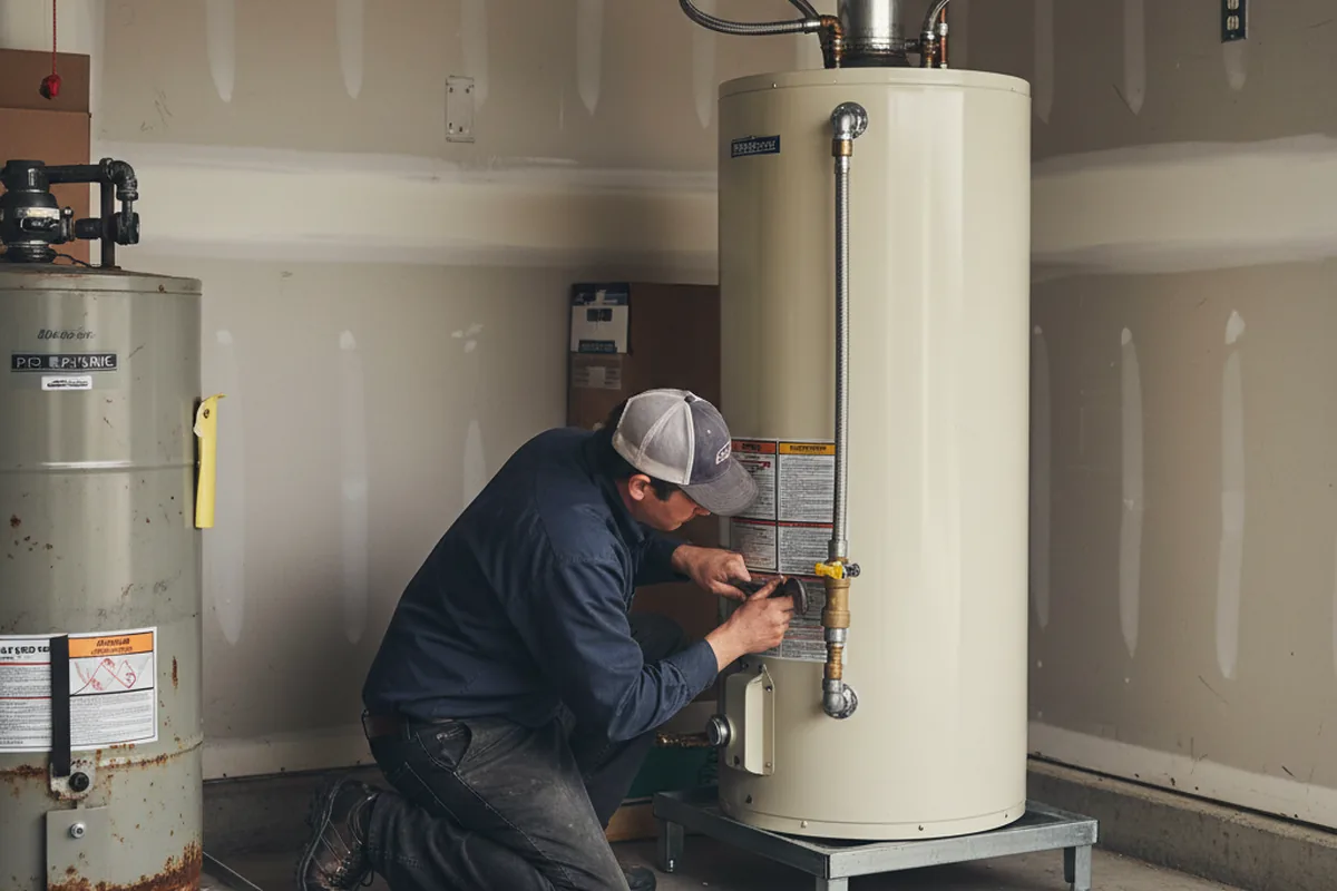 Water heater and shutoff valve replacement in Cowpens